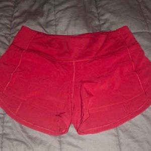 RED LULU SHORTS